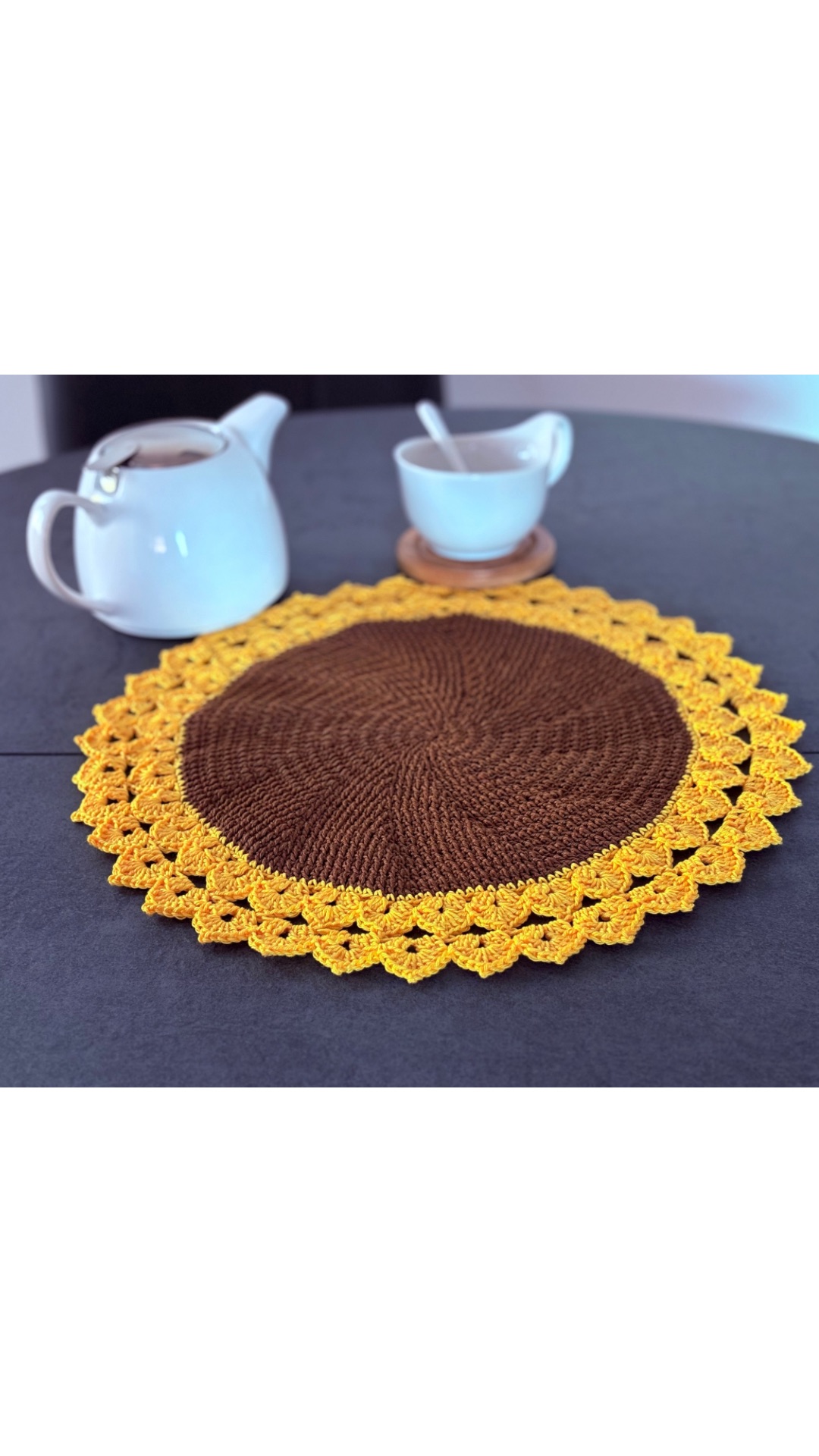 Tovagliette girasole fatte a mano – set 2 pezzi