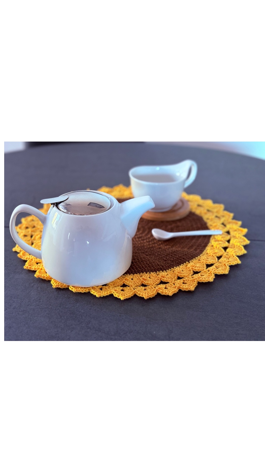 Tovagliette girasole fatte a mano - set 2 pezzi - immagine 2