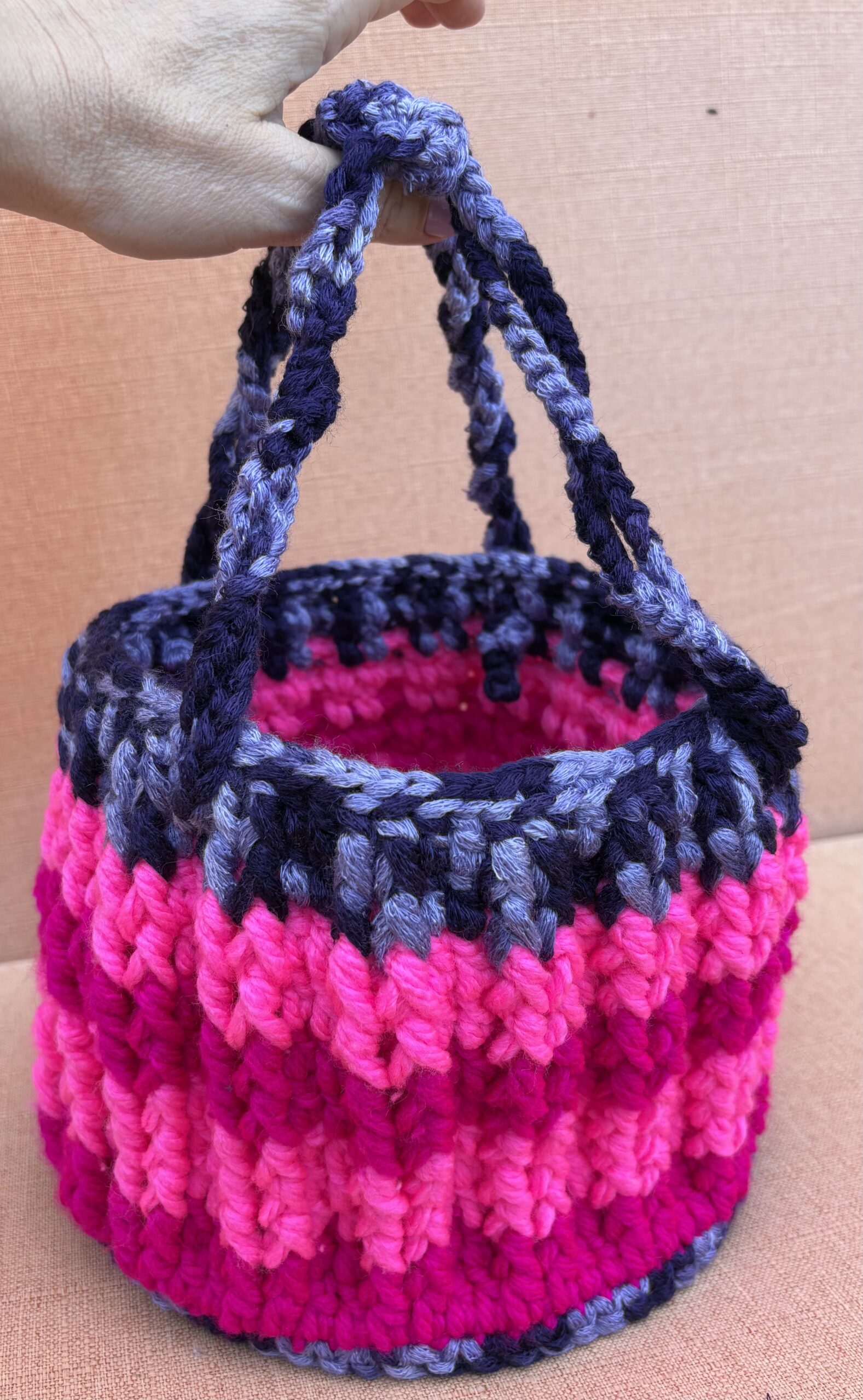 Cesto Porta Mollette Fatto a Mano